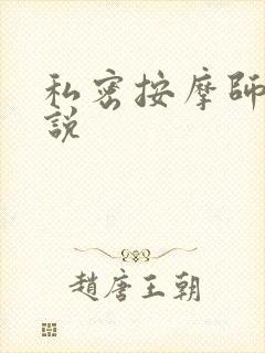 私密按摩师 小说封面