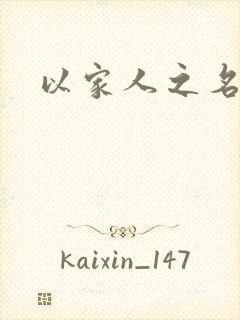 以家人之名小说