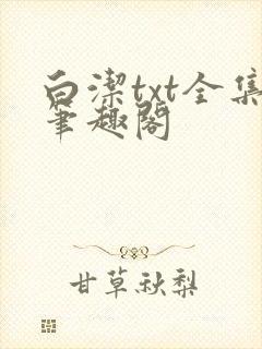 白洁txt全集笔趣阁