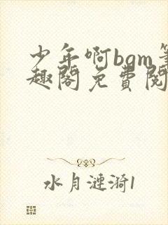 少年啊bgm笔趣阁免费阅读全文下载