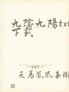 九阴九阳txt下载