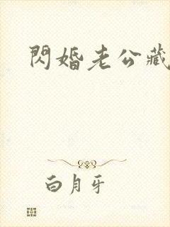 闪婚老公藏不住封面