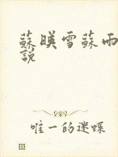 苏映雪苏雨柔小说