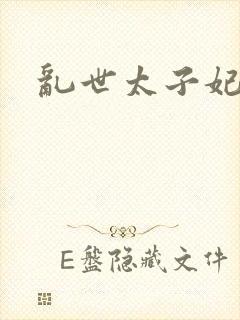 乱世太子妃封面