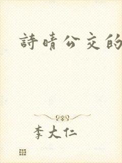 诗晴公交的小说