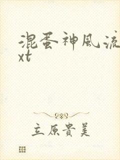 混蛋神风流史txt