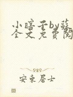 小瞎子by苏软全文免费阅读封面