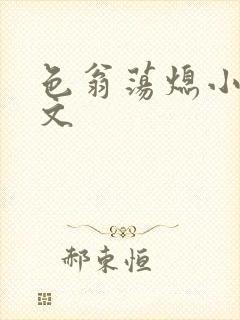 色翁荡熄小说全文封面