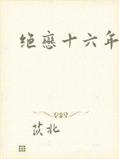 绝恋十六年封面