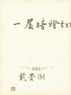 一屋暗灯txt