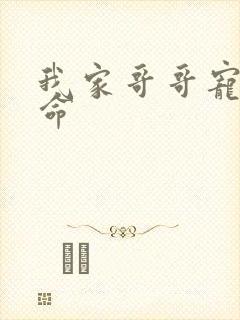 我家哥哥宠妹如命