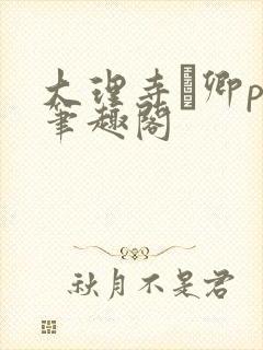 大理寺·卿po笔趣阁