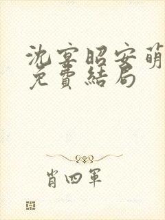 沈宴昭安萌全文免费结局