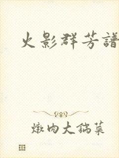 火影群芳谱封面