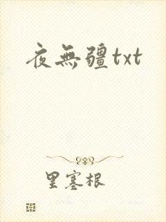 夜无疆txt封面