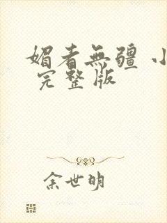 媚者无疆 小说 完整版封面