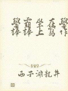 学霸坐在学渣的棒棒上写作业封面