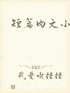 短篇肉文小说