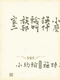 家族轮换小说第二部叫什么名字