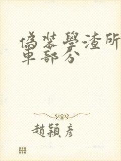 伪装学渣所有开车部分