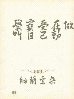 学霸受在做作业叫自己动