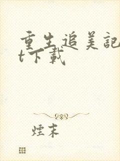 重生追美记txt下载封面