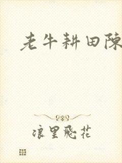 老牛耕田陈雪封面