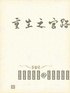 重生之官路风流