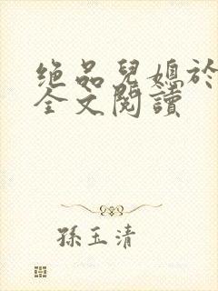 绝品儿媳于素欣全文阅读封面