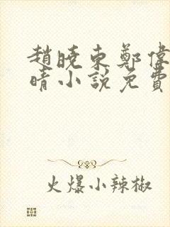 赵晓东郑伟吴雪晴小说免费阅读