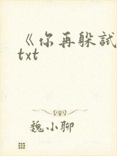 《你再躲试试》txt