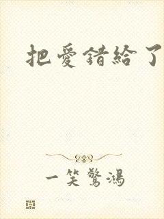 把爱错给了你封面