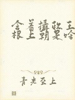 含着摄政王的紫根上朝是啥小说封面