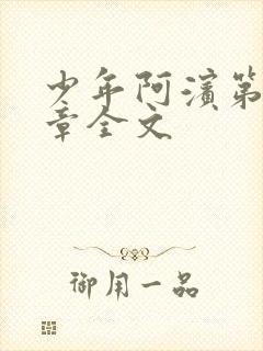 少年阿滨第13章全文