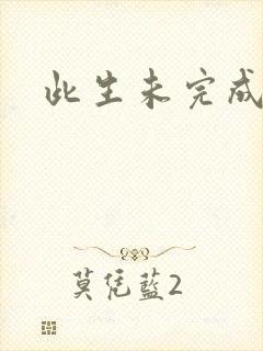 此生未完成