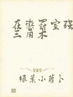 在惩罚室强迫坐三角木