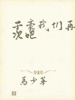 子豪我们再做一次吧封面