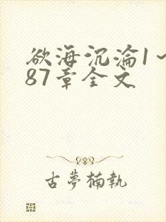 欲海沉沦1～887章全文封面