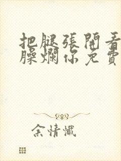 把腿张开看老子臊烂你免费封面