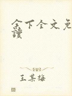 余下全文免费阅读封面