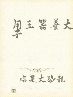 用玉器养大的皇子