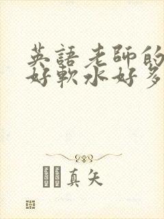 英语老师的兔子好软水好多