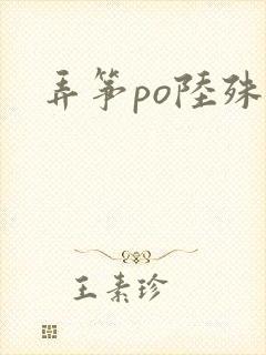 弄筝po陆殊词封面