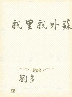 戏里戏外苏玛丽封面