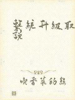 系统升级取液小说