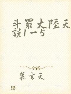 斗罗大陆天狂传说1一5