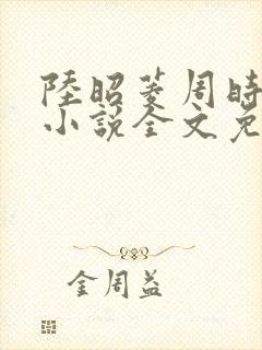 陆昭菱周时阅的小说全文免费阅读封面