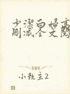 少洁白妇高义无删减全文阅读封面