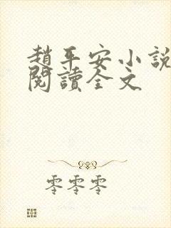 赵平安小说免费阅读全文