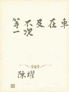 等不及在车里做一次